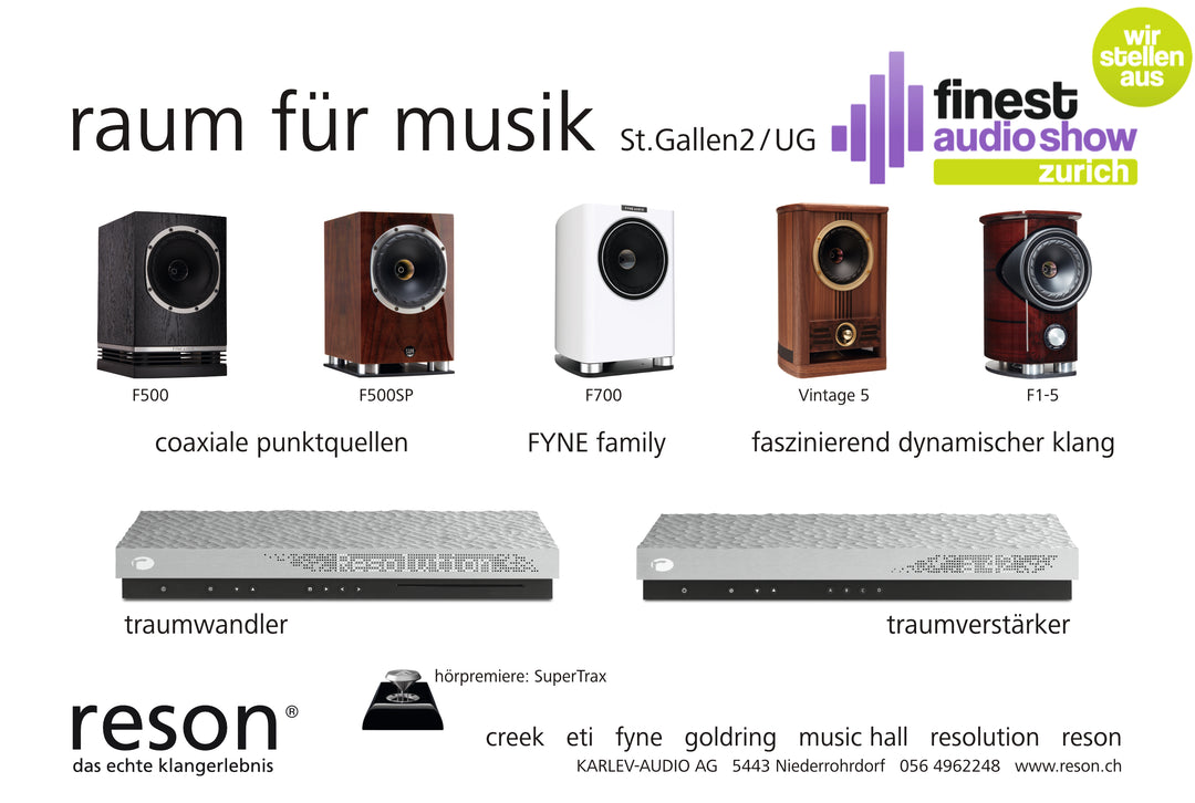 finest audio show zürich 2.+3. 11.